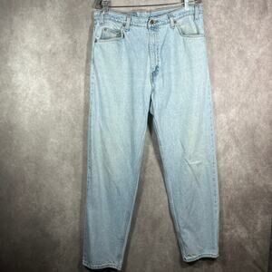 Vintage Levi's 550 Jeans Mens‎ 36X32 Blue Light Wash Orange Tab Tapered Relaxed